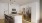 kitchen with bar stools near counter